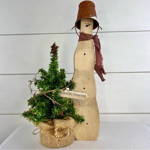 Wood Snowman, Mr Buckethead